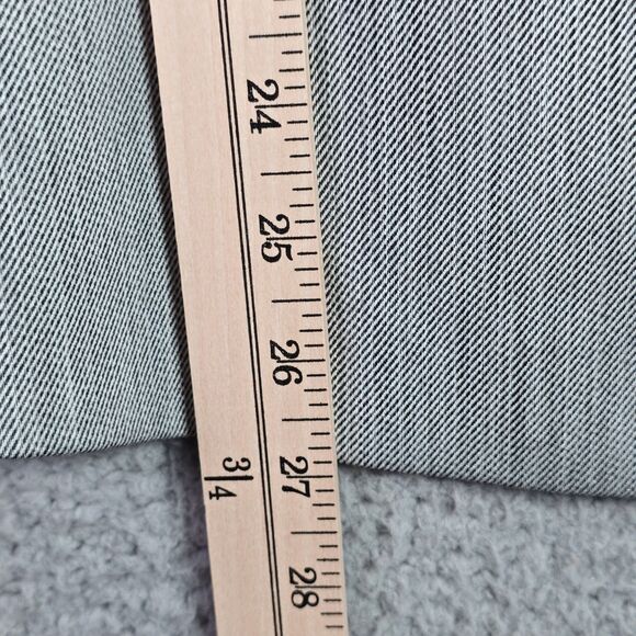 Antonio Melani Light Grey Herringbone Blazer 14 Single Button Career Tailored - Picture 7 of 12